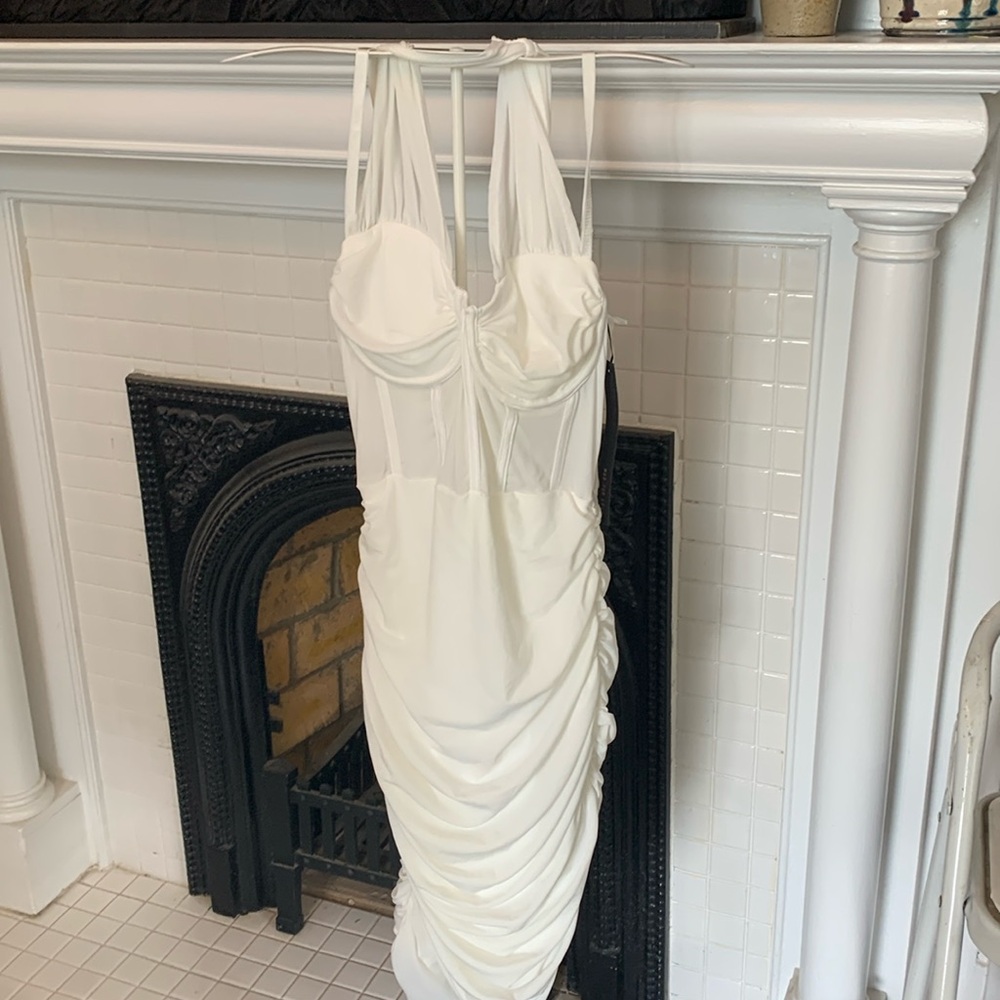 Mad for Love ruched corset‎ dress. NWT.